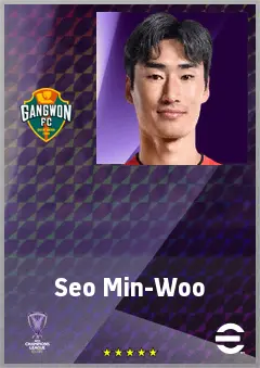 Seo Min-Woo eFootball 2026 player card, 69 OVR CMF