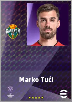 Marko Tući eFootball 2026 player card, 69 OVR CB