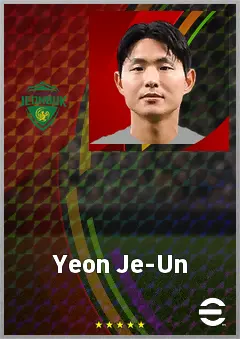 Yeon Je-Un eFootball 2026 player card, 65 OVR CB