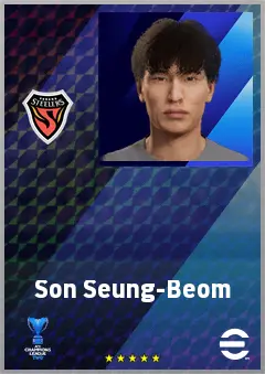 Son Seung-Beom eFootball 2026 player card, 60 OVR CF
