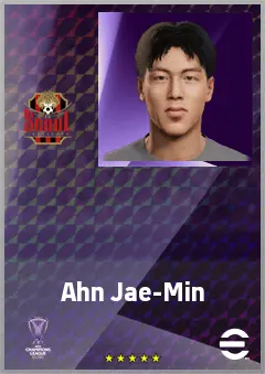 Ahn Jae-Min eFootball 2026 player card, 61 OVR RB