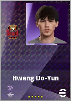 Hwang Do-Yun eFootball 2026 player card, 64 OVR DMF