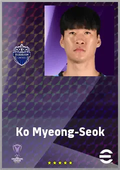 Ko Myeong-Seok eFootball 2026 player card, 67 OVR CB