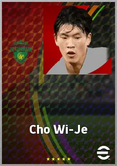 Cho Wi-Je eFootball 2026 player card, 70 OVR CB