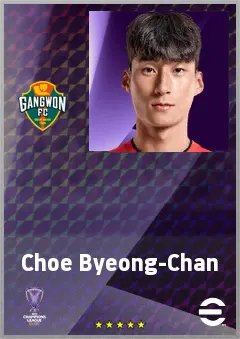Choe Byeong-Chan eFootball 2026 player card, 64 OVR RWF
