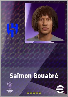 Saïmon Bouabré eFootball 2026 player card, 65 OVR AMF