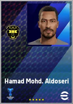 Hamad Mohd. Aldoseri eFootball 2026 player card, 62 OVR GK