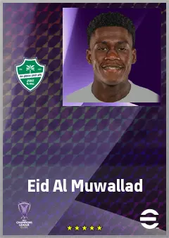 Eid Al Muwallad eFootball 2026 player card, 64 OVR CMF