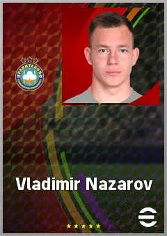 Vladimir Nazarov eFootball 2026 player card, 66 OVR GK