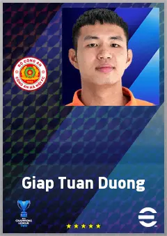 Giap Tuan Duong eFootball 2026 player card, 64 OVR CB