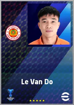 Le Van Do eFootball 2026 player card, 63 OVR LMF