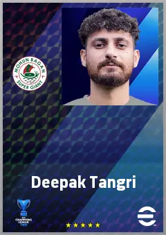 Deepak Tangri eFootball 2026 player card, 64 OVR DMF