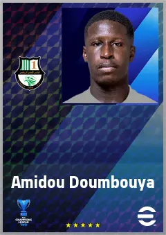 Amidou Doumbouya eFootball 2026 player card, 65 OVR CB