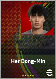 Her Dong-Min eFootball 2026 player card, 59 OVR DMF