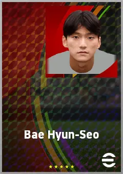 Bae Hyun-Seo eFootball 2026 player card, 60 OVR LB