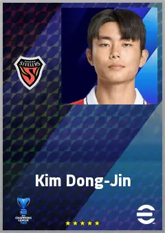 Kim Dong-Jin eFootball 2026 player card, 62 OVR CMF