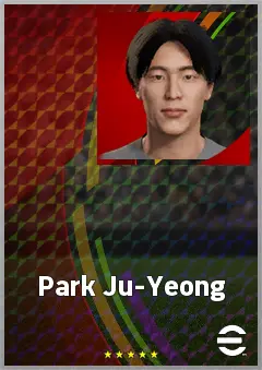 Park Ju-Yeong eFootball 2026 player card, 62 OVR CF