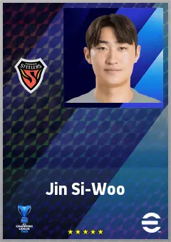 Jin Si-Woo eFootball 2026 player card, 66 OVR CB