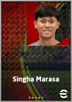 Singha Marasa eFootball 2026 player card, 62 OVR CB