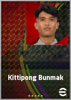 Kittipong Bunmak eFootball 2026 player card, 61 OVR GK