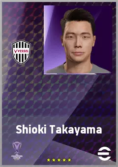 Takayama Shioki eFootball 2026 player card, 61 OVR GK