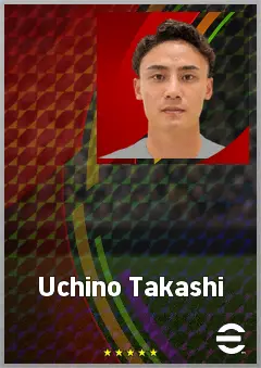 Uchino Takashi eFootball 2026 player card, 65 OVR RB