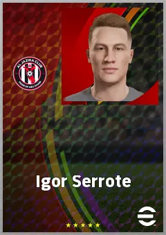 Igor Serrote eFootball 2026 player card, 68 OVR RB