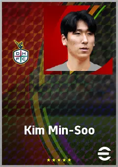 Kim Min-Soo eFootball 2026 player card, 62 OVR GK