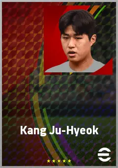 Kang Ju-Hyeok eFootball 2026 player card, 61 OVR AMF