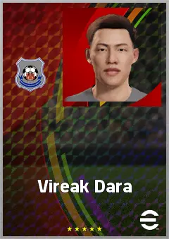 Vireak Dara eFootball 2026 player card, 65 OVR GK