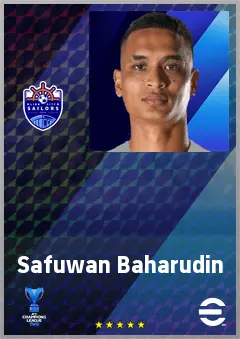 Safuwan Baharudin eFootball 2026 player card, 65 OVR CB