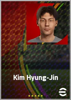 Kim Hyung-Jin eFootball 2026 player card, 61 OVR RWF