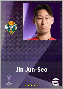 Jin Jun-Seo eFootball 2026 player card, 62 OVR CF