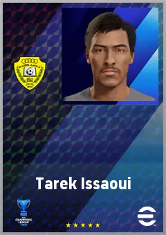Tarek Issaoui eFootball 2026 player card, 63 OVR CB