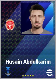 Husain Abdulkarim eFootball 2026 player card, 65 OVR CF