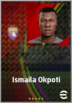 Ismaila Okpoti eFootball 2026 player card, 60 OVR CB
