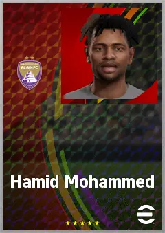 Hamid Mohammed eFootball 2026 player card, 61 OVR DMF