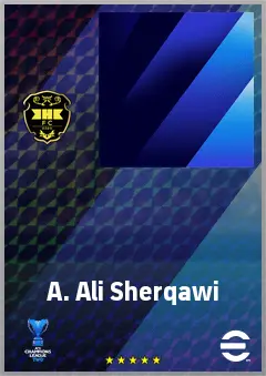 A. Ali Sherqawi eFootball 2026 player card, 62 OVR RMF