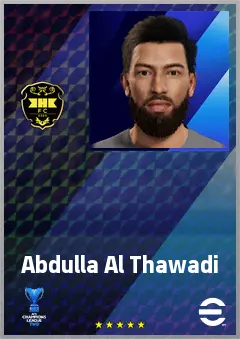 Abdulla Al Thawadi eFootball 2026 player card, 64 OVR GK