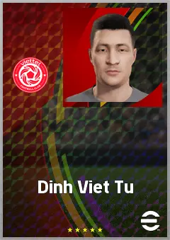 Dinh Viet Tu eFootball 2026 player card, 65 OVR LB