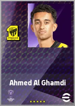Ahmed Al Ghamdi eFootball 2026 player card, 68 OVR LWF