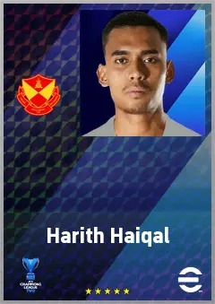 Harith Haiqal eFootball 2026 player card, 69 OVR CB