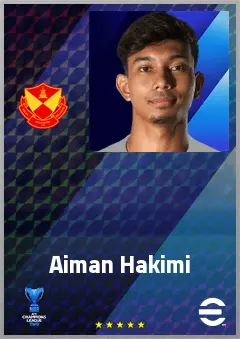 Aiman Hakimi eFootball 2026 player card, 61 OVR CB