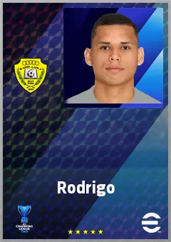 Rodrigo eFootball 2026 player card, 64 OVR RB