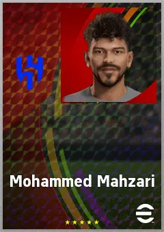 Mohammed Mahzari eFootball 2026 player card, 69 OVR RB