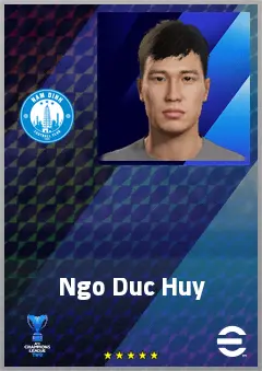 Ngo Duc Huy eFootball 2026 player card, 62 OVR RB