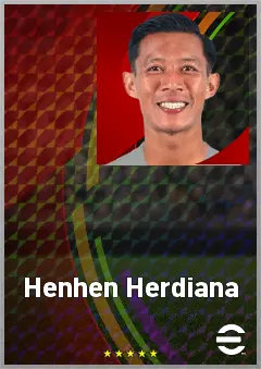 Henhen Herdiana eFootball 2026 player card, 65 OVR RB