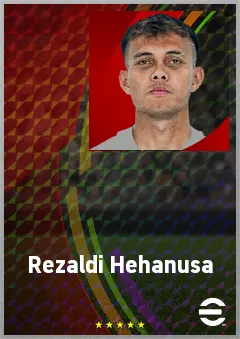 Rezaldi Hehanusa eFootball 2026 player card, 65 OVR LB