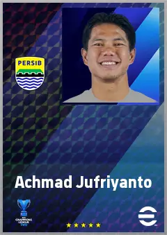 Achmad Jufriyanto eFootball 2026 player card, 65 OVR CB