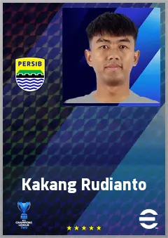 Kakang Rudianto eFootball 2026 player card, 64 OVR CB